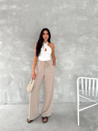 Ayrobin Oversize Pantalon - Bej resmi